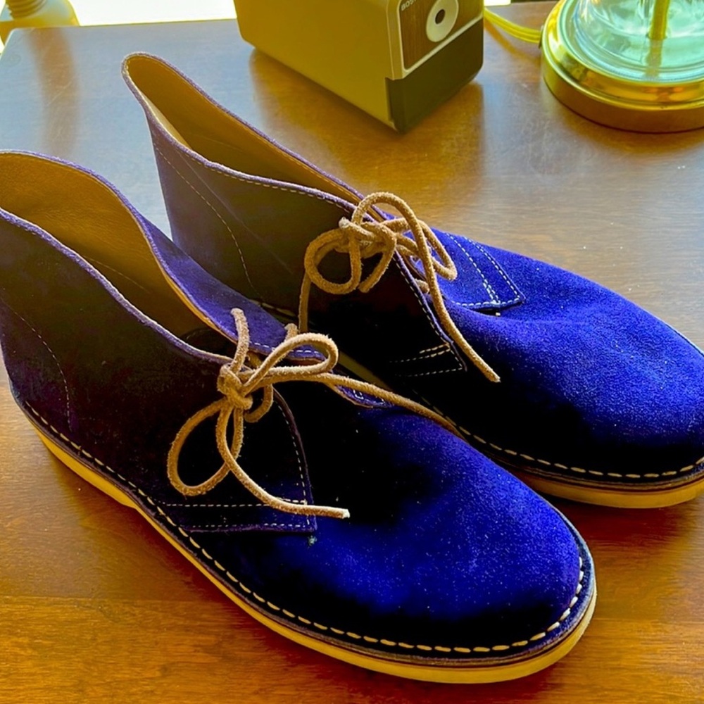Live ECH Men's Suede Desert Boots size 9.5.  Indigo color